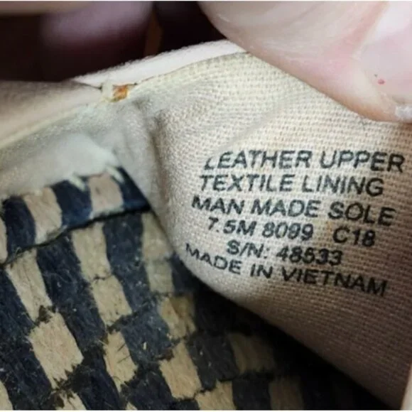 Tory Burch Cream and Black Espadrille Flats - Picture 9 of 11